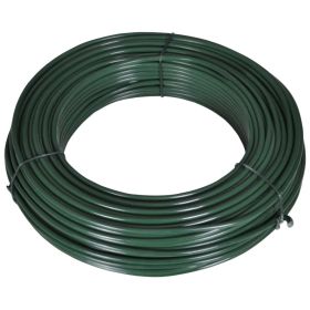 Fence Span Wire 180.4' 0.08"/0.12" Steel Green