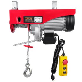 VEVOR Electric Hoist, 1320 lbs Lifting Capacity, 1150W 110V Electric Steel Wire Winch with 14ft Wired Remote Control, 40ft Single Cable Lifting Height
