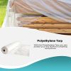 Roll of Polyethylene Tarp 20ft x 100ft. Clear Low Density Bags. Thickness 3 mil. Plastic Bags for Storing and Transporting. Ideal for Industrial Appli