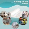 Roll of Polyethylene Tarp 20ft x 100ft. Clear Low Density Bags. Thickness 3 mil. Plastic Bags for Storing and Transporting. Ideal for Industrial Appli