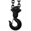 Chain hoist 11000lbs 5T capacity 10ft wIth 2 heavy duty hooks,Manual chain hoist steel construction,Black