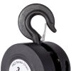 Chain hoist 4400lbs 2T capacity 10ft wIth 2 heavy duty hooks,Manual chain hoist steel construction,Black