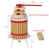 Fruit Wine Press Apple&Grape&Berries Crusher Manual Juice Maker for Kitchen -4.8Gallon/18L