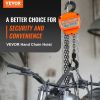 VEVOR Manual Chain Hoist, 1 Ton 2200 lbs Capacity 20 FT Come Along, G80 Galvanized Carbon Steel with Double-Pawl Brake, Auto Chain Leading & 360¬∞ Rot