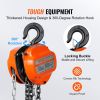 VEVOR Manual Chain Hoist, 1 Ton 2200 lbs Capacity 20 FT Come Along, G80 Galvanized Carbon Steel with Double-Pawl Brake, Auto Chain Leading & 360¬∞ Rot