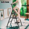 DATION 3 Step Ladder;  Retractable Handgrip Folding Step Stool with Anti-Slip Wide Pedal;  Aluminum Stool Ladders 3 Steps;  300lbs Safety Household La