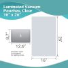 Pack of 250 Jumbo Co-Extruded Vacuum Pouches 16 x 26 Clear Vacuum Food Bags 16x26. Thickness 3 mil Thick. Polyethylene Bags for Packing and Storing. P