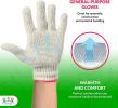 Pack of 24 String Knit Gloves 9.5". Washable Glove with Elastic Knit Wrist. Cotton Polyester Shell Gloves. Plain Seamless Workwear Gloves. Protective