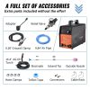 VEVOR Plasma Cutter, 50Amp, Non-Touch Pilot Arc Air Cutting Machine with Torch, 110V/220V Dual Voltage AC IGBT Inverter Metal Cutting Equipment for 1/