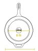 Lodge 10.25 Inch Cast Iron Pre-Seasoned Skillet ‚Äì Signature Teardrop Handle - Use in the Oven, on the Stove, on the Grill, or Over a Campfire, Black