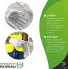 Pack of 24 String Knit Gloves 10" with Single Side Dots. Safety White Cotton Work Gloves for Men & Women. Protection Hand Grip with PVC Black Dot Coat