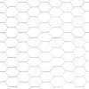Chicken Wire Fence Galvanized Steel 82'x3.9' Silver