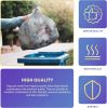Outdoor Trash Bags Large 33" x 40"; Pack of 500 Clear Trash Can Liners; Thin 0.47 Mil Polyethylene Big Garbage Bags Unscented; Leakproof Waste Basket