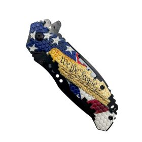 4.75" Knife With ABS Handle (Color: Leaf Camo)