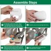 Full Face Respirator Mask Reusable Gas Mask 6800 Facepiece Respirator 15 in1 Full Face Cover Set with Storage Bag Against Gases Dust Vapors for Weldin