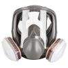 Full Face Respirator Mask Reusable Gas Mask 6800 Facepiece Respirator 15 in1 Full Face Cover Set with Storage Bag Against Gases Dust Vapors for Weldin