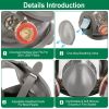 Full Face Respirator Mask Reusable Gas Mask 6800 Facepiece Respirator 15 in1 Full Face Cover Set with Storage Bag Against Gases Dust Vapors for Weldin