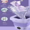 11L Portable Washing Machine Mini Washer Foldable Washer and Spin Dryer Small US