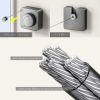 Retractable Clothesline Indoor,Non Sagging Outdoor Clothes Line Retracting Heavy Duty Clothes Drying Laundry Line Wall Mounted Stainless Steel Line-15