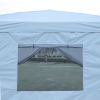 Outdoor 10x 10Ft Pop Up Gazebo Canopy Tent with Removable Sidewall with Zipper,2pcs Sidewall with Mosquito Netting,with 4pcs Weight sand bag,with Carr